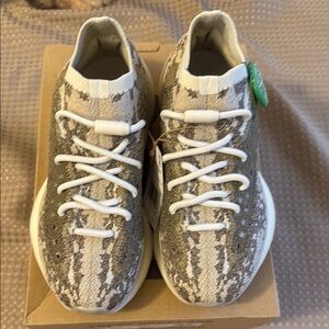 Adidas Cream and Gray Sneakers